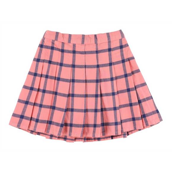 NEW MORLEY girl's taven pleated short skirt in rose
